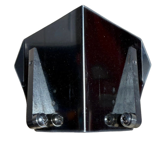 DPA Tools Internal Glazers with Wheels, black metal mounting bracket with chrome bolts
